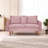Sofa 56" Velvet Round Arm Loveseat-1484433302