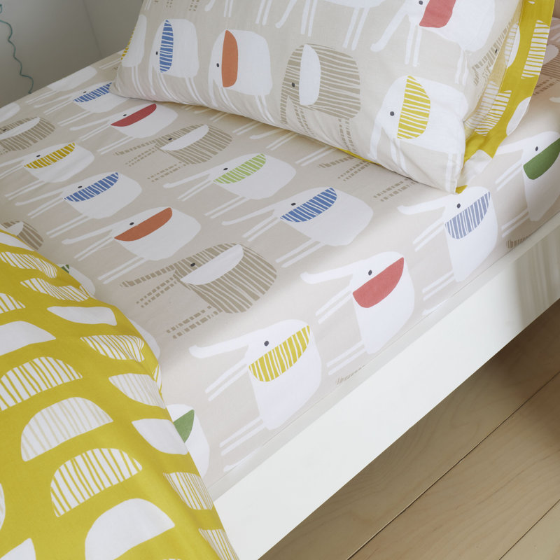 Minbu 100% Cotton Plain Fitted Sheet, Single (3')