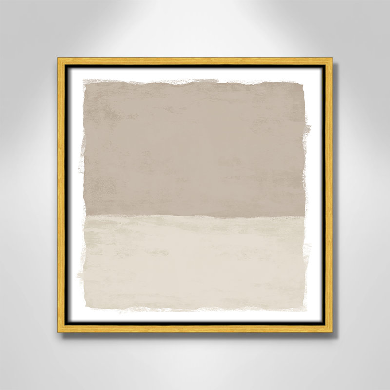 «Silent Sands I» par Natalie Carpentieri, H 13,5 po x l 13,5 po, Doré