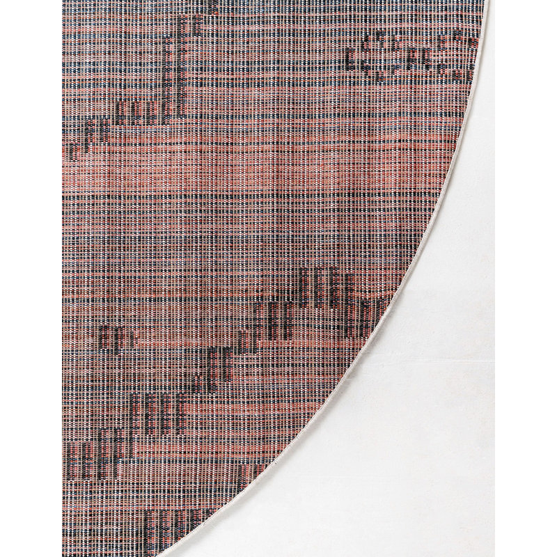 Tapis à motif abstrait Victorville, Rond 4 pi