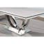 Allessandra White And Chrome Rectangular U-Shaped Base Dining Table