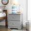 Table de chevet 2 tiroirs Ilmi-496232565