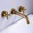 Wall Mounted Bathroom Sink Faucet With Pop-up Drain (no Overflow)-110359099