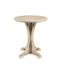 Table d'appoint, plateau en placage de frêne de 21 po de diamètre, pieds en bois massif de blé récupéré, hauteur de 24 po, plateau de meuble de salon, pieds en blé, H 21 po x 24 po, décor