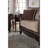 Brown Rolled Arm Loveseat