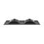 Lavabo de salle de bain 60 po avec passe-partout noir Madison-117220424-101109690