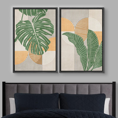 Mid-Century moderne bohème 2 pièces
