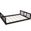 Lit double superposé double pleine grandeur, avec cadre en bois, avec option de rangement pour la chambre à coucher, pouvant accueillir plusieurs personnes