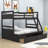 Twin Over Full Bunk Bed with Built-In Ladder-2131321294