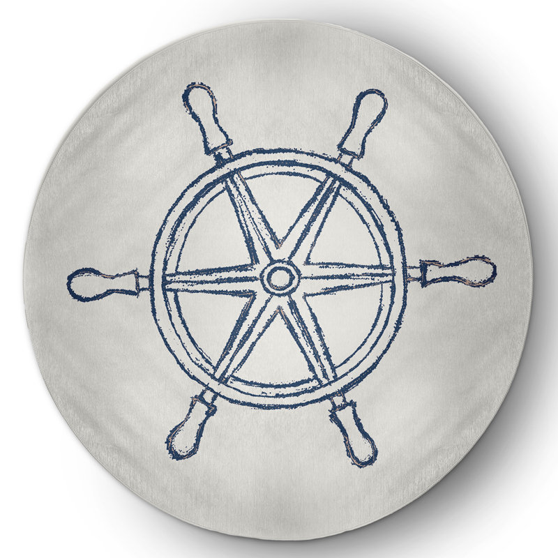 Kham Chenille Indoor Rug, Round 5'