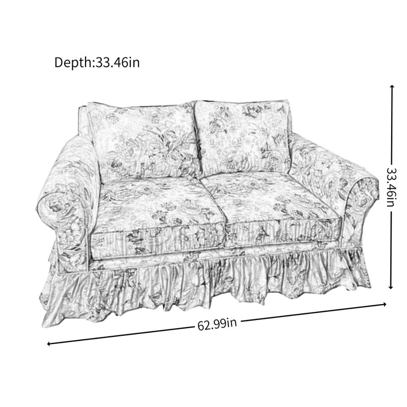 French Country-style Double Sofa