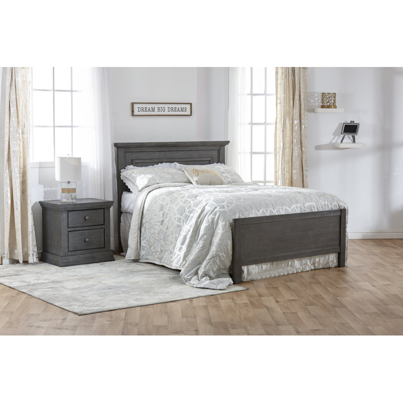 Edaline 24'' W Solid Wood Nightstand, Granite
