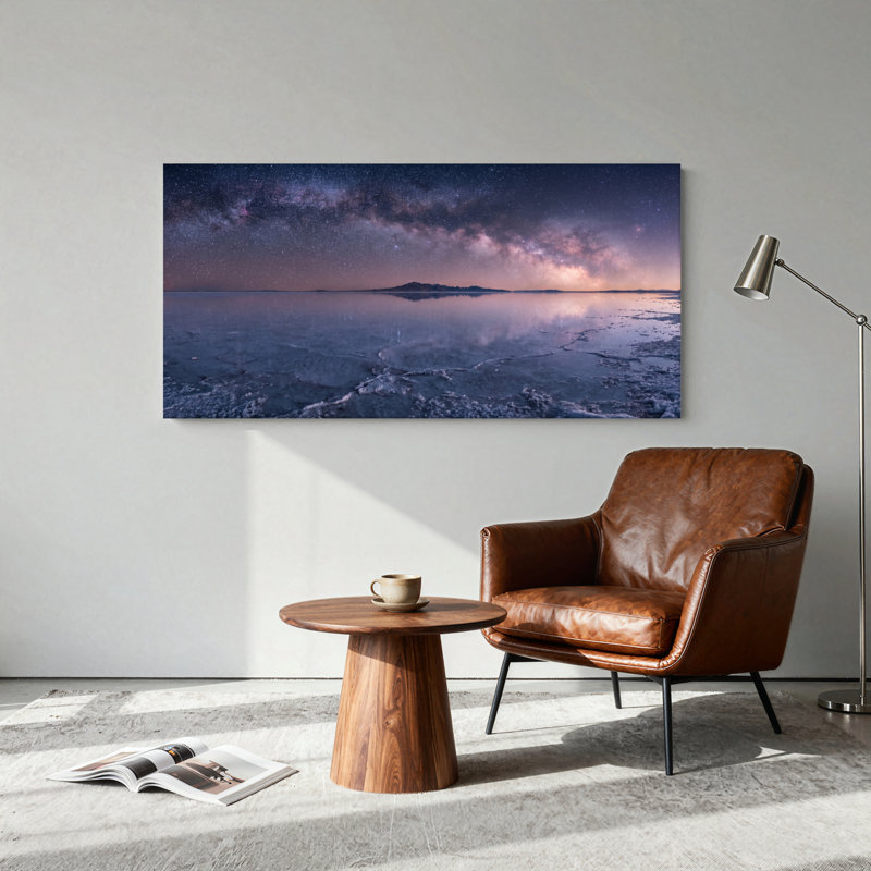 Ensemble de 1 tableau sur toile « Ciel étoilé », L 40 po x H 20 po, Wrapped Canvas