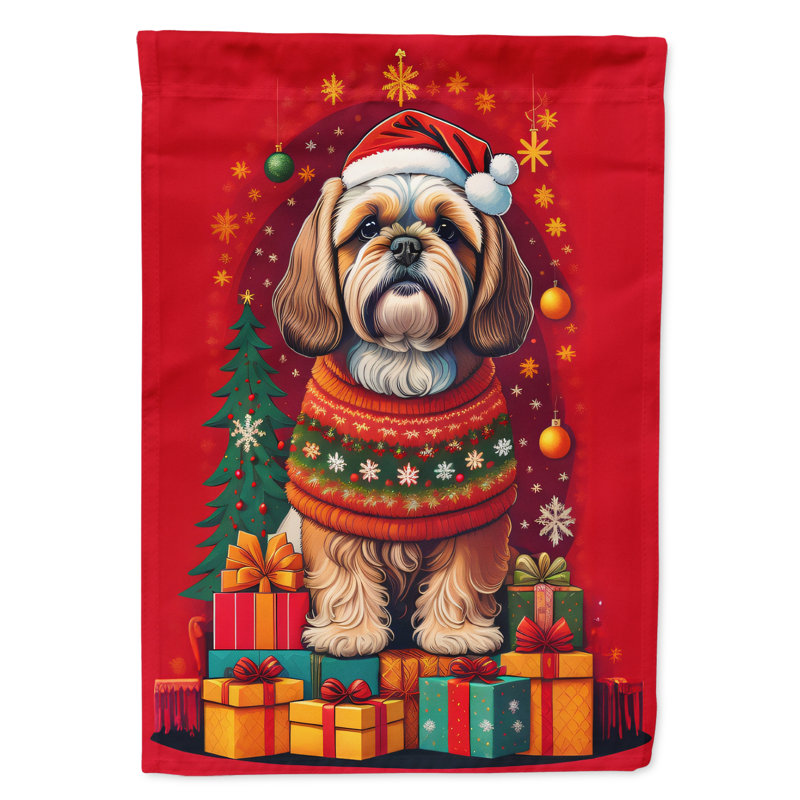 Double Sided 40'' H x 28'' W Polyester Christmas House Flag