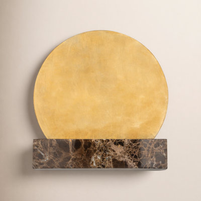 Rune Single Light Flush Mount Sconce