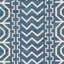 Tapis géométrique tissé à la main en laine / coton Rodgers bleu foncé / ivoire-1973195788