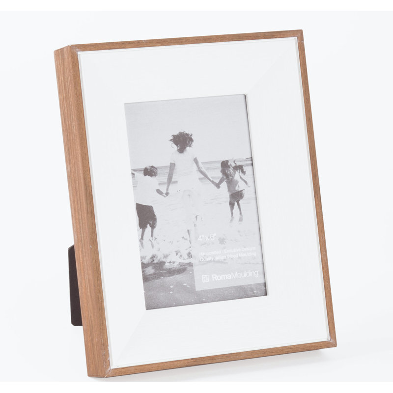 Cadre photo Hailes, 8 po x 8 po, Blanc opaque