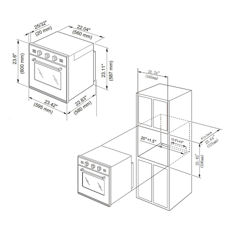 Empava 2 Piece Kitchen Appliance Package with 29.92'' Gas Cooktop , Wall Oven