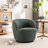 Nen Boucle Swivel Barrel Chair-958135521