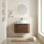Meuble-lavabo mural de 61 cm (24 pouces) avec lavabo rond blanc rayé et tiroir de rangement-837719043-837719046-837719069