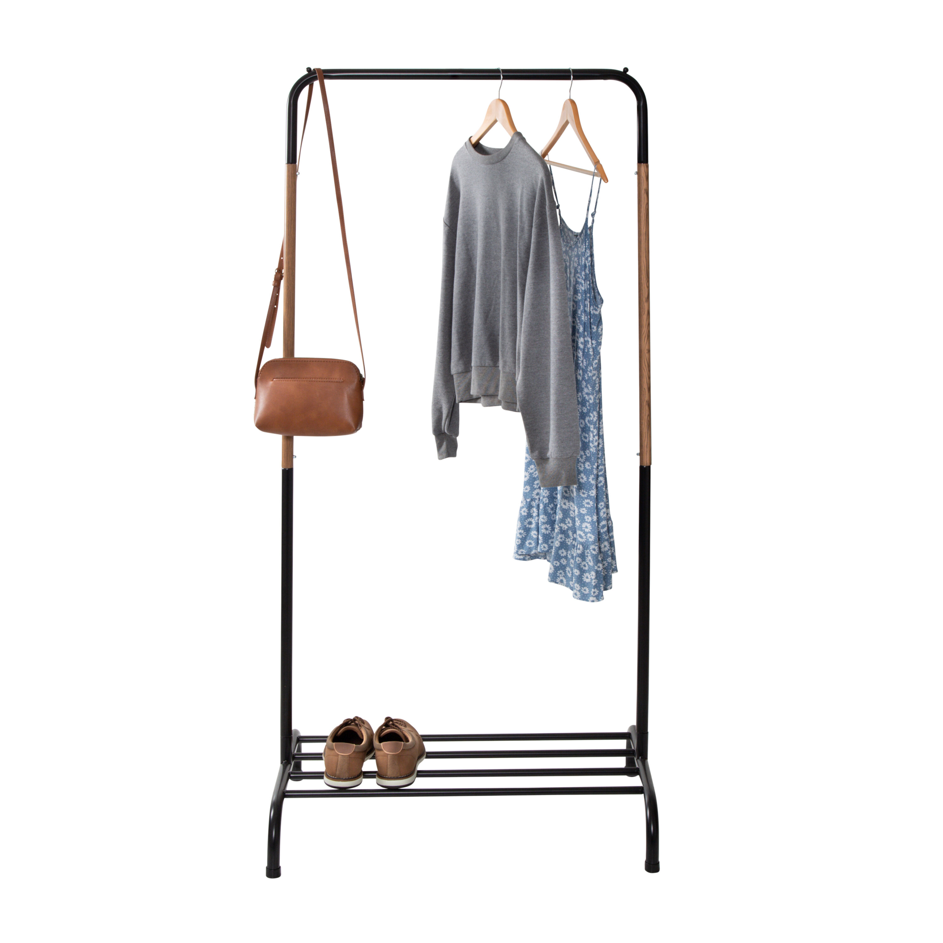 Rebrilliant Fawzan 29.5'' Metal Clothing Rack & Reviews | Wayfair