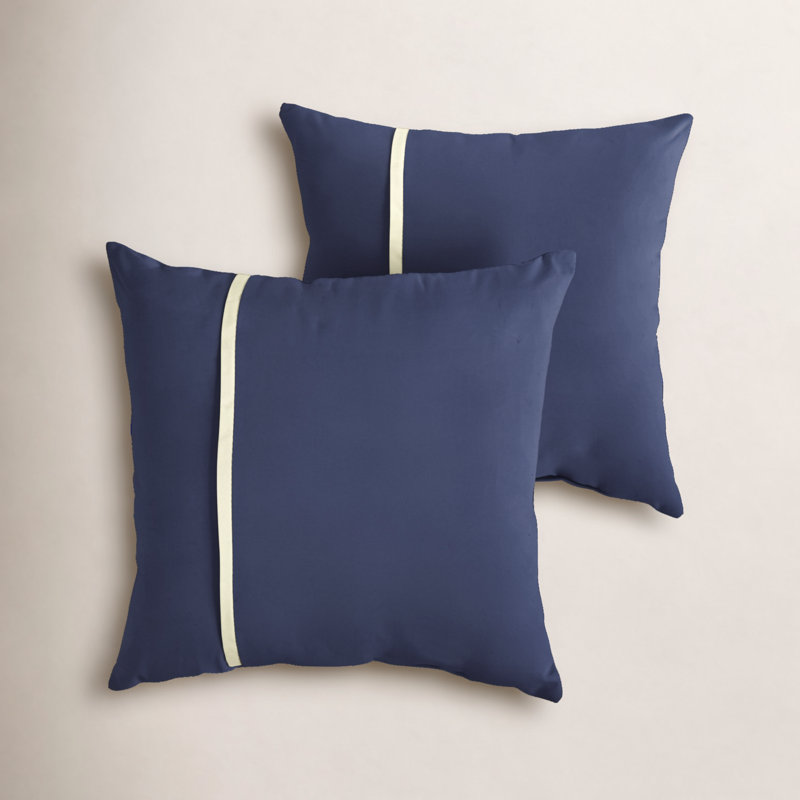 Idina Striped Sunbrella® Outdoor Throw Pillow, 22" x 22"