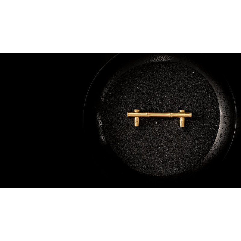 Junzi Bar / Handle Pull, 5 1/16", Satin Brass