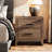 4-Piece Bedroom Set: Queen Bed Frame with Headboard, 2 Nightstands, and 6-Drawer Dresser, Rustic Charm-780562733