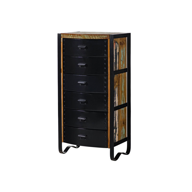 Solid Wood 60cm W 6 - Drawer Chest of Drawers