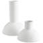 Vase de table en céramique blanc purezza-50458238