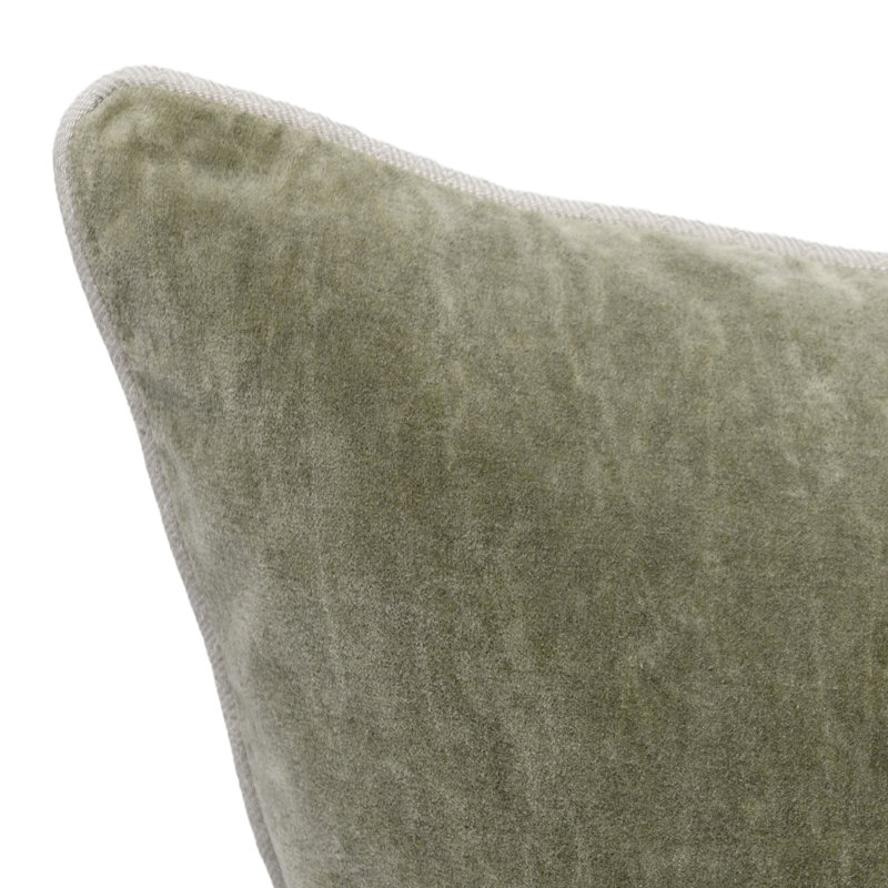 Goodall Reversible Throw Pillow, Moss Green, Square 22"
