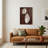 Canvas Art Fabric & Mango Wood Abstract Cutout Design Modern Casual Wall Decor For Living Room, Bedroom, Office, Or Hallway - 36" Brown, Ivory, Tan