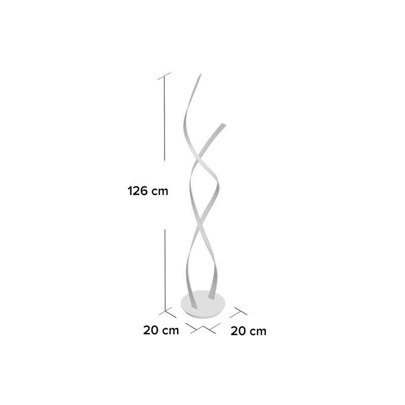Gutzwiller 126cm Stainless Steel LED Novelty Floor Lamp
