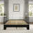 Boyd Sleep Lugano Platform Bed Frame - Modern Minimalist Design, Solid Wooden Slat Support, No Box Spring Needed, Easy Assembly, Noise-Free Construction, Sleek Bedroom Furniture- Lugano Collection-2016886948-2016886950