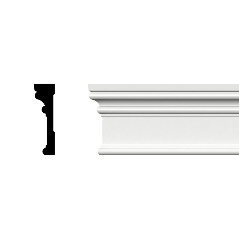 3.5'' H x 96'' W D Plastic Moulding