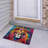 Floral Symphony Non-Woven Soft Printed Rug Featuring Exquisite Artistry in a Bold and Bright Color Palette-114329720