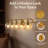 Modern Globe Clear Glass Bathroom Vanity Light Fixture with Metal Gooseneck Frame-102572780-110546007