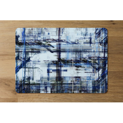 Fruithurst Polyester, Wood Abstract Rectangle Placemat