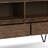 Chase 30"H Solid Acacia Wood and Metal Modern Industrial Low Bookshelf with Open Shelves and Metal Frame