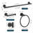 5-Piece Bath Hardware Set Accessories With Towel Bar Towel Hook Toilet Paper Holder And Towel Ring -116078887