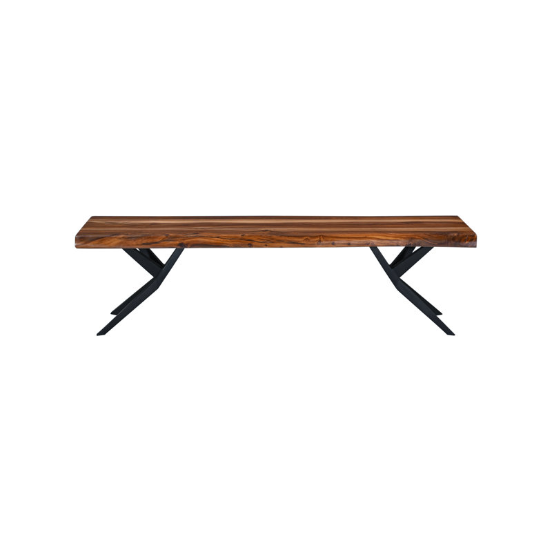 Rosewood 90" Bench in Natural Sheesham, 18" H x 68" W x 18" D