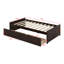 Lit plateforme simple en bois avec 2 tiroirs, lit plateforme en bois-1457848060