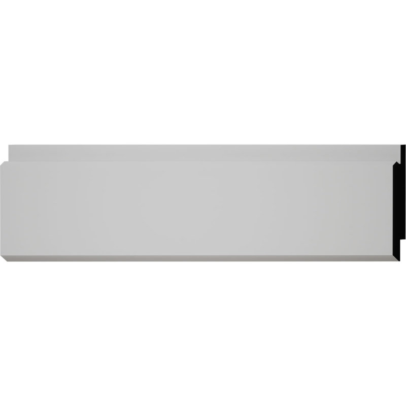 H 5 3/8 po x P 5/8 po x L 96 po, moulures en PVC TrueCraft Shiplap / Nickel Gap, blanc