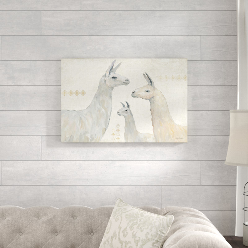 «Llama Land IV» par Avery Tillmon, reproduction d'art graphique sur toile, H 20 po x l 30 po x P 1,25 po