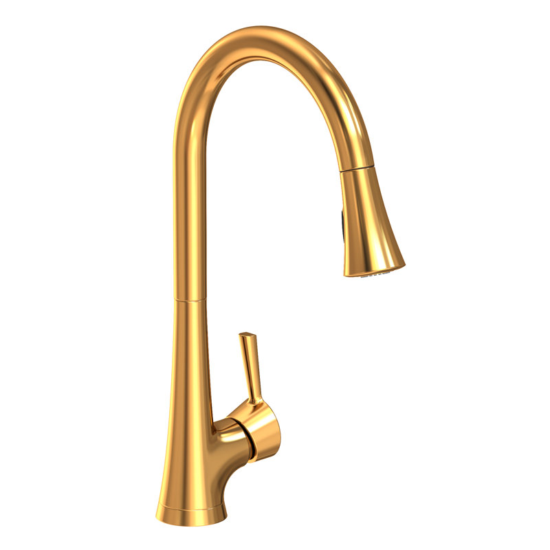 Vespera Single Handle Pull Down Kitchen Faucet, Oil Rubbed Bronze - Hand Relieved