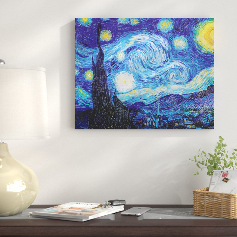 " Starry Night " by Vincent Van Gogh, 16" H x 20" W x 1.5" D
