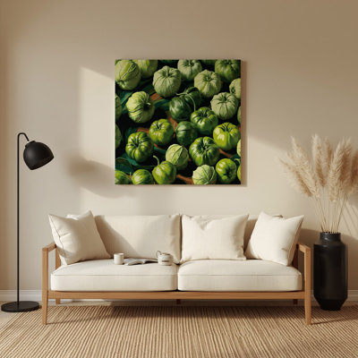 Vegetables Tomatillo Green Metal Wall Art