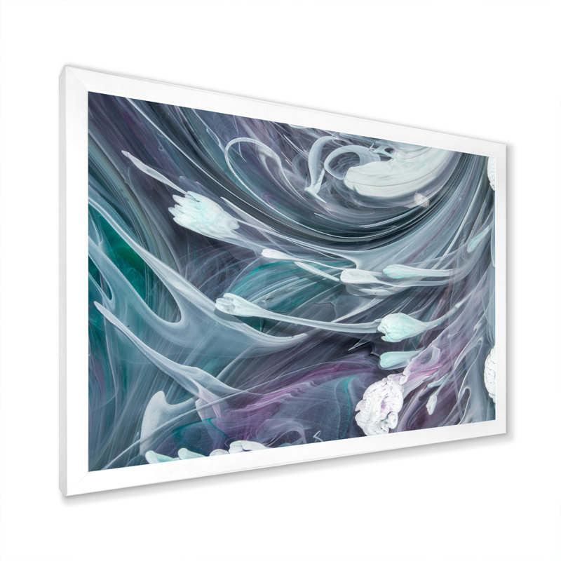 Art liquide VI - Reproduction de photo sur toile, H 8 po x l 12 po x P 1 po, Toile blanche avec cadre photo