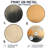 Beige Soft Modern Shapes - Abstract Transitional Large Round Metal Wall Art-244565643