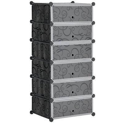 6 Pair Shoe Storage Box